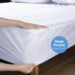 the mattress protector fits mattresses up to 21 inches