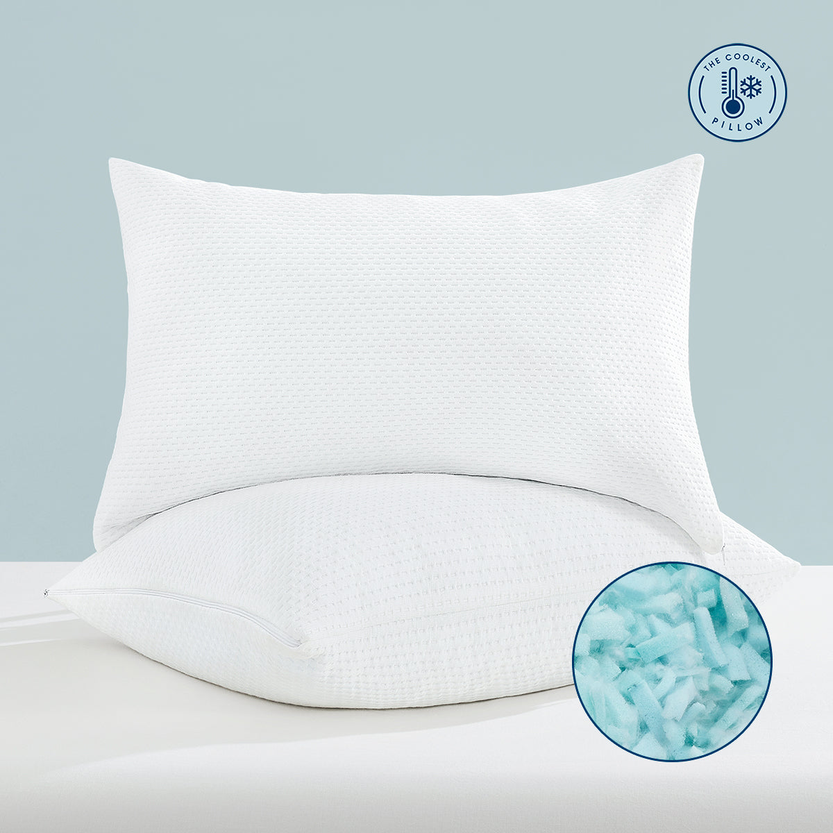 ihanherry Cooling Shredded Memory Foam Pillow