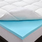 *Flash Mega Sale IHanherry 3.5 Inch Dual Layer Memory Foam and Pillow Top Mattress Topper