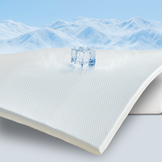 IHanherry 3 inch Ice Cooling Dual Layer Memory Foam Mattress Topper