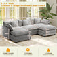 IHanherry 149.2 Inch Cloudy Luxury Thickened Cushion Modular Sofa