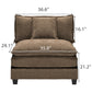 IHanherry 149.2 Inch Cloudy Luxury Thickened Cushion Modular Sofa (6 Colors)