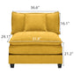 IHanherry 149.2 Inch Cloudy Luxury Thickened Cushion Modular Sofa (6 Colors)