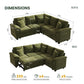 SpaceMax Sleeper Modular Sofa