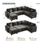 SpaceMax Sleeper Modular Sofa