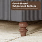 IHanherry 165cm Curved Headboard Velvet Bed Frame