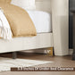 IHanherry 165cm Curved Headboard Velvet Bed Frame