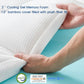 IHanherry 3.5 Inch Dual Layer Memory Foam and Pillow Top Mattress Topper