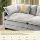 IHanherry 149.2 Inch Cloudy Luxury Thickened Cushion Modular Sofa