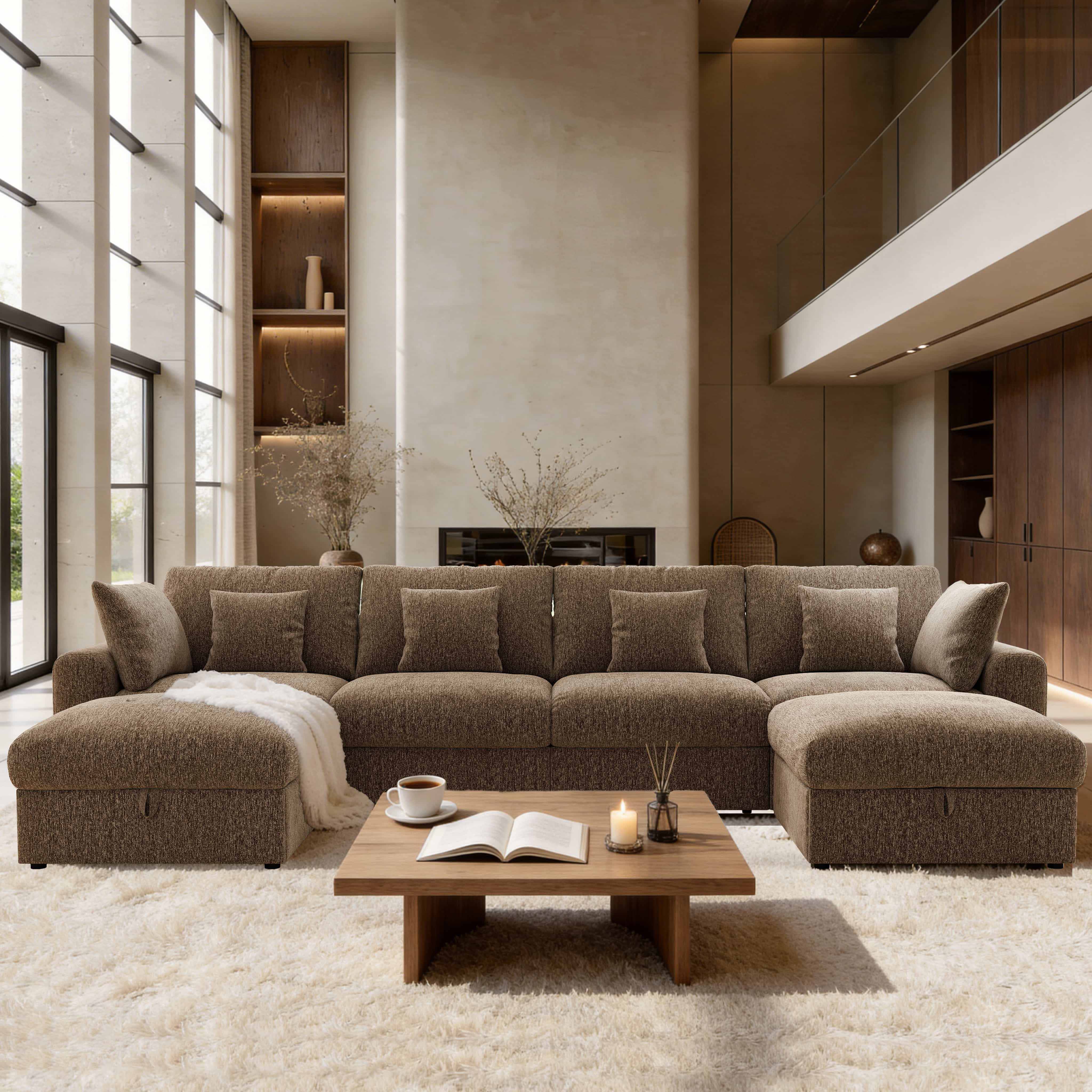 Grand Cloud Modular Sectional Sofa with Storage | IHanherry