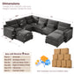 IHanherry Halo Sectional Modular Sofa