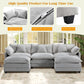 IHanherry 149.2 Inch Cloudy Luxury Thickened Cushion Modular Sofa