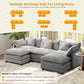 IHanherry 149.2 Inch Cloudy Luxury Thickened Cushion Modular Sofa