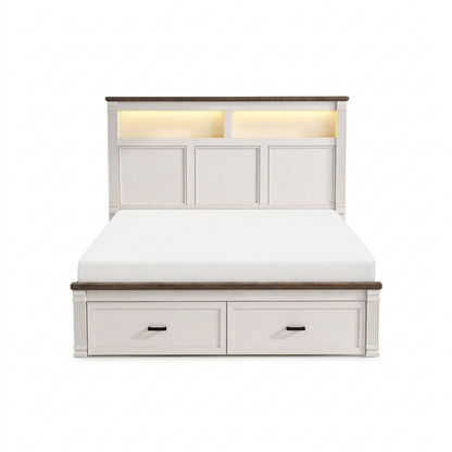 IHanherry Roman Column Framed Storage Bed