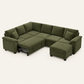 SpaceMax Sleeper Sectional Sofa