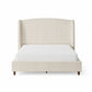 165cm Curved Headboard Velvet Bed Frame