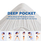 IHanherry 3 inch Deep Pocket Cooling Gel Memory Foam Mattress Topper